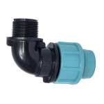 Коліно для труб ПВХ д25 1/2 зовн. різьба