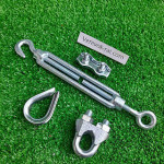 Стяжка метал гак кольцо М8 Талреп