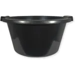 Миска будівельна прорез Польща чорна 95л 19417