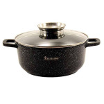 Каструля мармур 4.5л Зауберг круг. (індукц) 0324-BL 152314