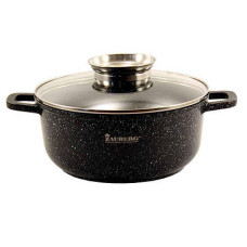 Каструля мармур 4.5л Зауберг круг. (індукц) 0324-BL 152314