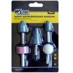 Набір шліф каменів 5шт WERK 35011