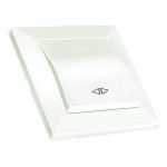 Вимикач 1 клав 10А Mutlusan білий 47-00-00