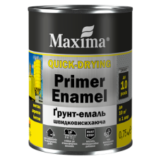 Грунт-емаль швидковисохаюча темно-коричнева Maxima 2,5кг 33841 Україна