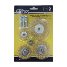 Набір щіток проволочних 5шт Werk WE107715 дрель 35082