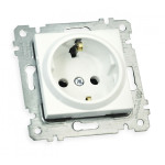 Механізм розетки з\з 16А Mutlusan білий 47-01-72 87586
