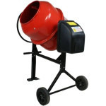 Бетонозмішувач EW2125P бак 125л 550Вт вага 48 кг  готова суміш 95л FORTE