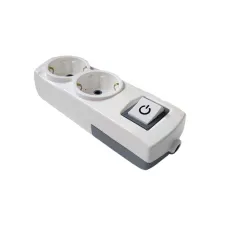 Колодка Sokol 2 гнізда з/з з вимик. 87467