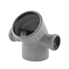 Коліно каналізаційне д110 з 2-ма відводами д50 Україна
