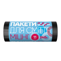 Пакети для сміття 240л надміцні Добра Господарочка 10шт плюс 1 Україна