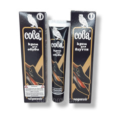 Крем для взуття Сова 50мл чорний