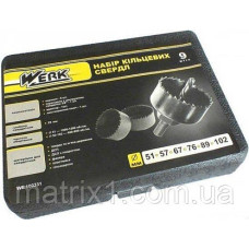 Набір кільцевих свердл (8шт) Werk 91360 39043