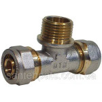 26034 Трійник металопл 20х3/4х20 зовн