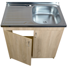 Мойка+тумба 50х80см Дуб сонома 2 дверки ДСП 16мм 10150 Україна