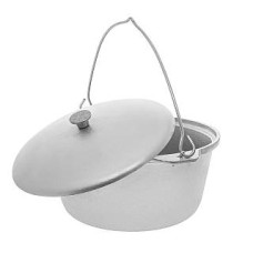 Казан алюмін з кришкою 3л Полімет з ручками 152321 Україна