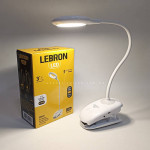 Лампа настільна Lebron Led 5W 4100K з кліпс. 1200mah 15-13-46 85149