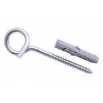 Гачок меблевий з петлею 12х60 з дюбелем НХ-12