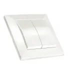 Вимикач 2клав 10А Mutlusan білий 47-00-01