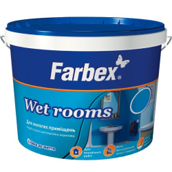 Фарба в/е Wet Rooms для волог. приіщень біла мат 4,2 33478 Фарбекс Україна