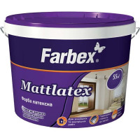 Фарба в/е Mattlatex біла мат 14кг 33427 Фарбекс Україна