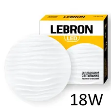 Світильник LED Леброн 18W 4100K д260мм Wave 15-23-38