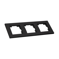 Рамка тримісна Mutlusan чорний 47-04-65 87099