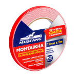 Скотч двосторонній 12мм х 2м Мустанг FTMO122 38058