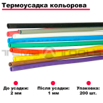 Термоусадка 2/1мм Асорті Takel/ENERGIO 1м 68399