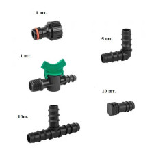Крапельний полив - адаптер 16мм 1/2 ЗР Bradas 27940 Польща
