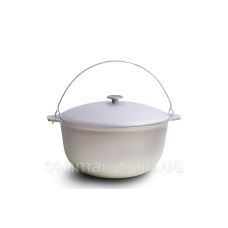 Казан алюмінієвий з кришкою 5л Полімет 152308 Україна