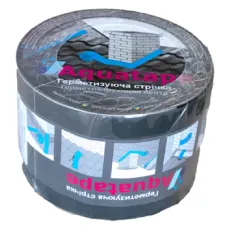 Стрічка герм. самоклеюча Aqua Tape Графіт 10мх100мм для дахів 12064