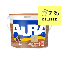 Лак кольоровий АУРА Лазур дуб  2,5 33832