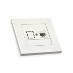 Розетка 1гн комп біла Mutlusan 47-01-49 87171