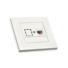 Розетка 1гн комп біла Mutlusan 47-01-49 87171