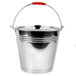 Відро нерж 8л з кришкою