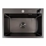 Мойка врізна PDV чорна HANDMADE HSB 58х43см (товщ. 3/1,5мм) 10175