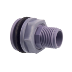 Штуцер з гайкою пластмас.  врізка в бочку 3/4 27733