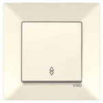 Вимикач врізний подвійний Viko Meridian прохідний 87489