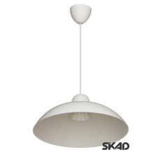 Світильник плафон скло E27 60W 250х95мм білий круглий 36-16-07(09)11