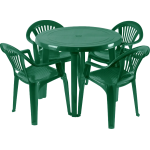 Стіл пластиковий зелений круг. д800 151509 Україна