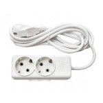 Подовжувач Люксел 2/2м 87017