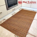 Коврик Аквамат Коричневий зіг-заг Ширина 65см