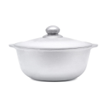 Казан алюмін з кришкою 2л Полімет з ручками 152323 Україна