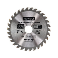 Диск пильний 125х30х22.2 APRO 390438