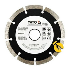 Диск алмазний Yato 125мм сегмент 6003