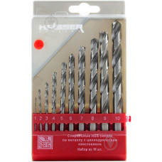Набір свердл по металу Haizer д1-10 39045