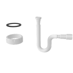 Трубка гнучка з гайкою 1 1/2 800мм під плоску проклд.вихід 40х50мм 1315N