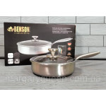 Сковорода нерж. T9090-22 26см б/кришки 152520