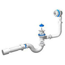 24008 Сифон ванна  АніПласт 6155 гофра 40/50