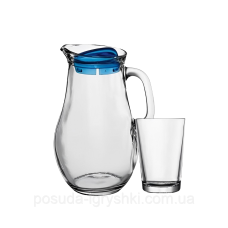 Набір стаканів БІСТРО 6шт+кувшин